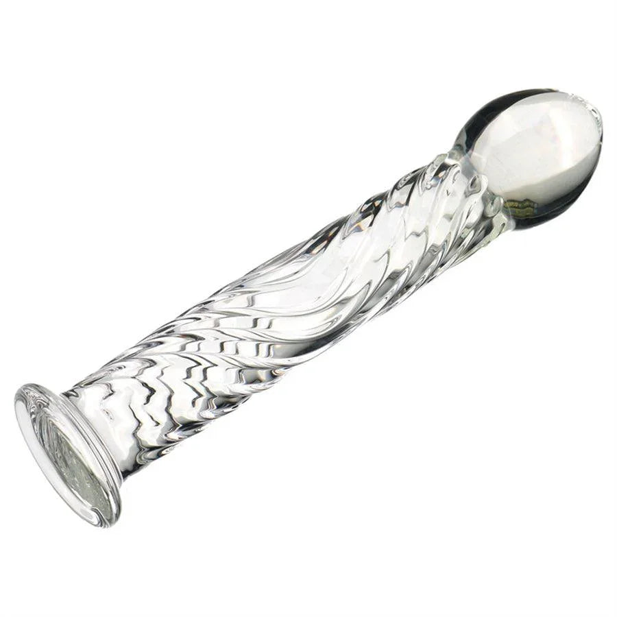 7 Inches Textured Candle Glass Dildo Xinghaoya 7 Inches Textured Candle Glass Dildo Xinghaoya