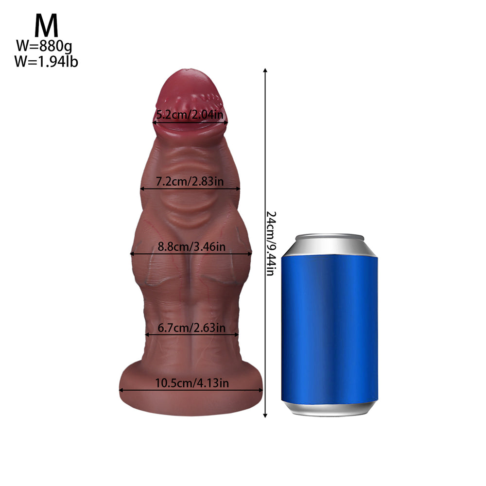 9.44 inch brown dildo