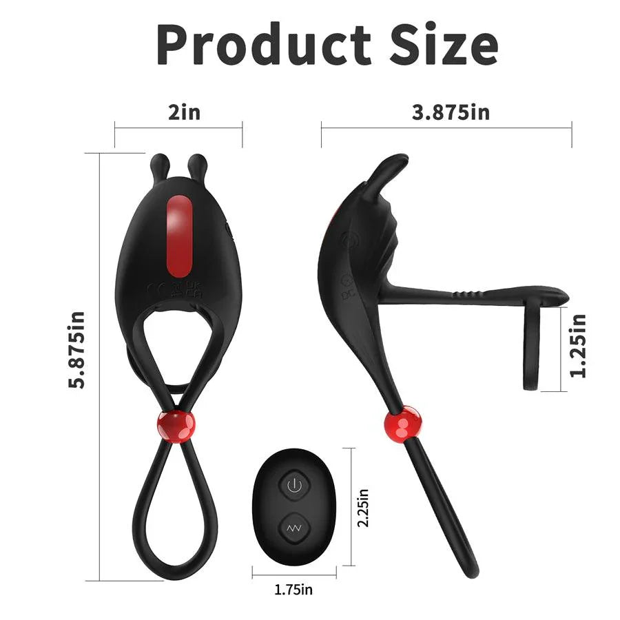 Adjustable Penis Ring Vibrator with Remote Xinghaoya Adjustable Penis Ring Vibrator with Remote Xinghaoya
