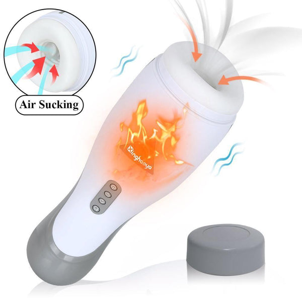 Buy Online Highest Quality Real Air Sucking Male Masturbators with Powerful Vibration Smart Heating Adult Masturbation Cup Vibrator Sex Toys for Men | Shop sex toys online for men, women and 