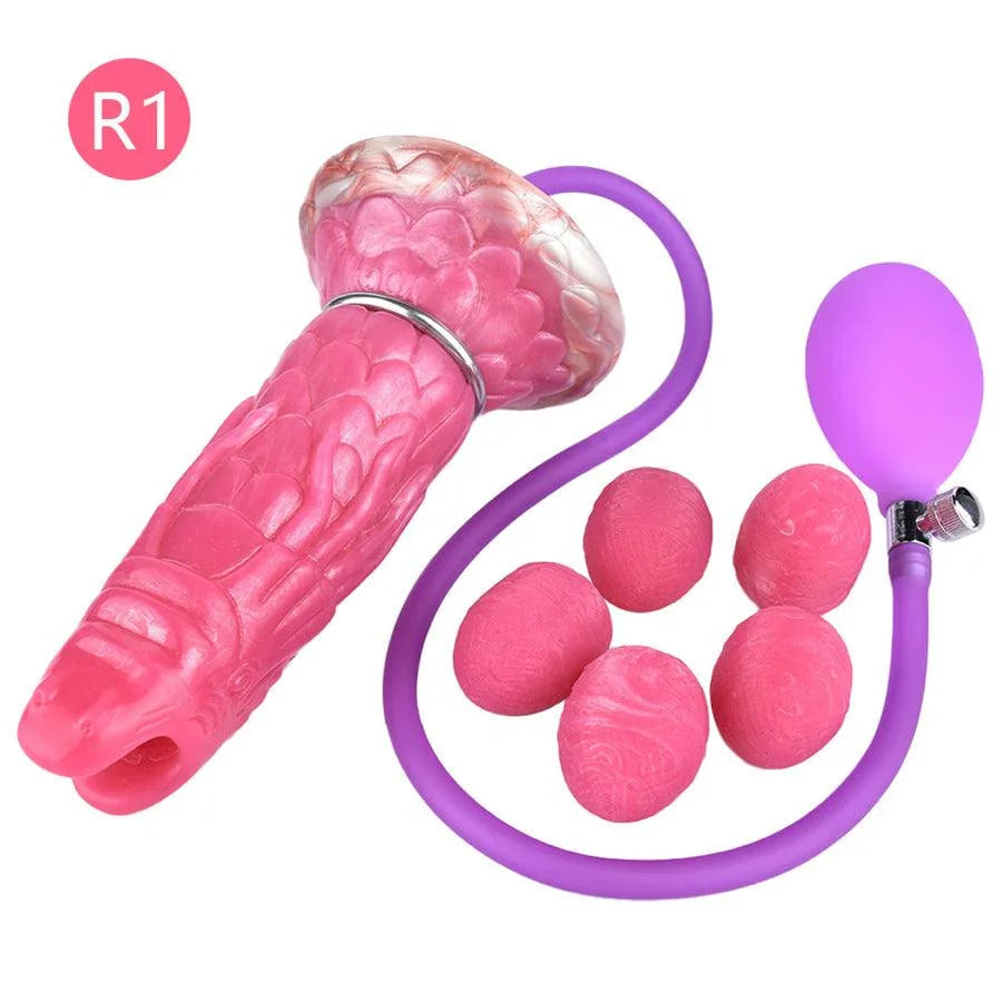 Airbag Boost Ovipositor Dildo with 5 Eggs Xinghaoya Airbag Boost Ovipositor Dildo with 5 Eggs Xinghaoya