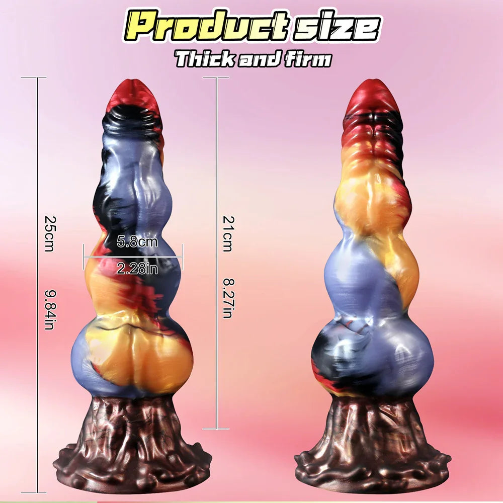 Xinghaoya Silicone Dog Penis Thrusting Vibrator