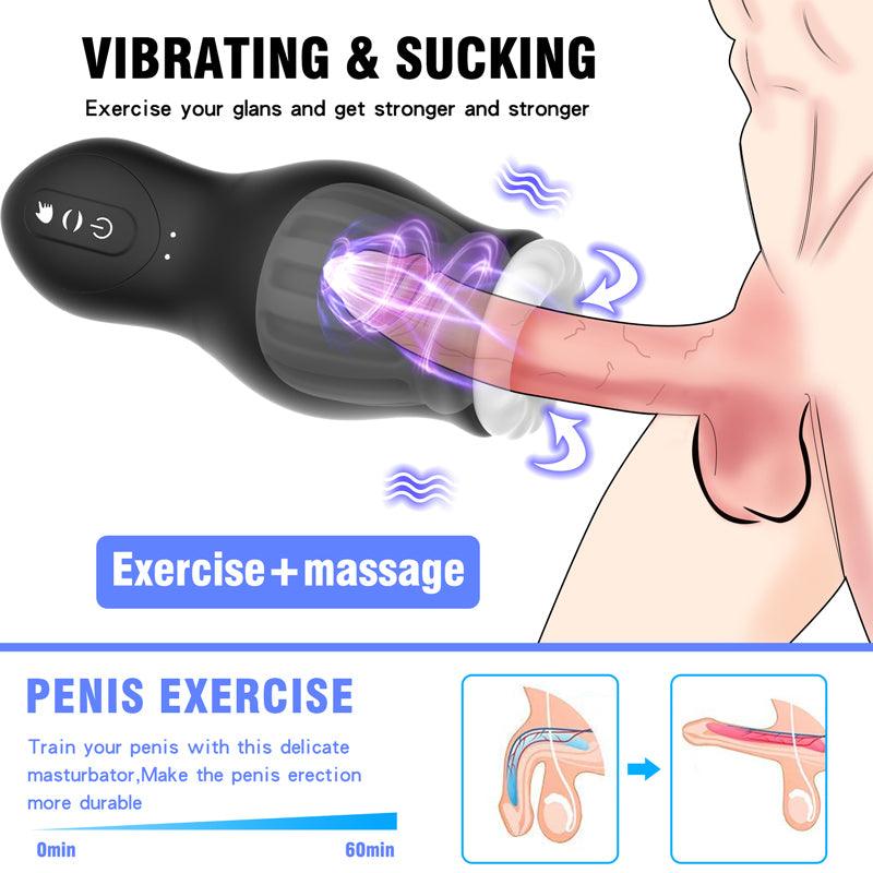 Automatic Male Masturbator Cock Milking Blowjob Machine Sex Toy for Men - xinghaoya official store