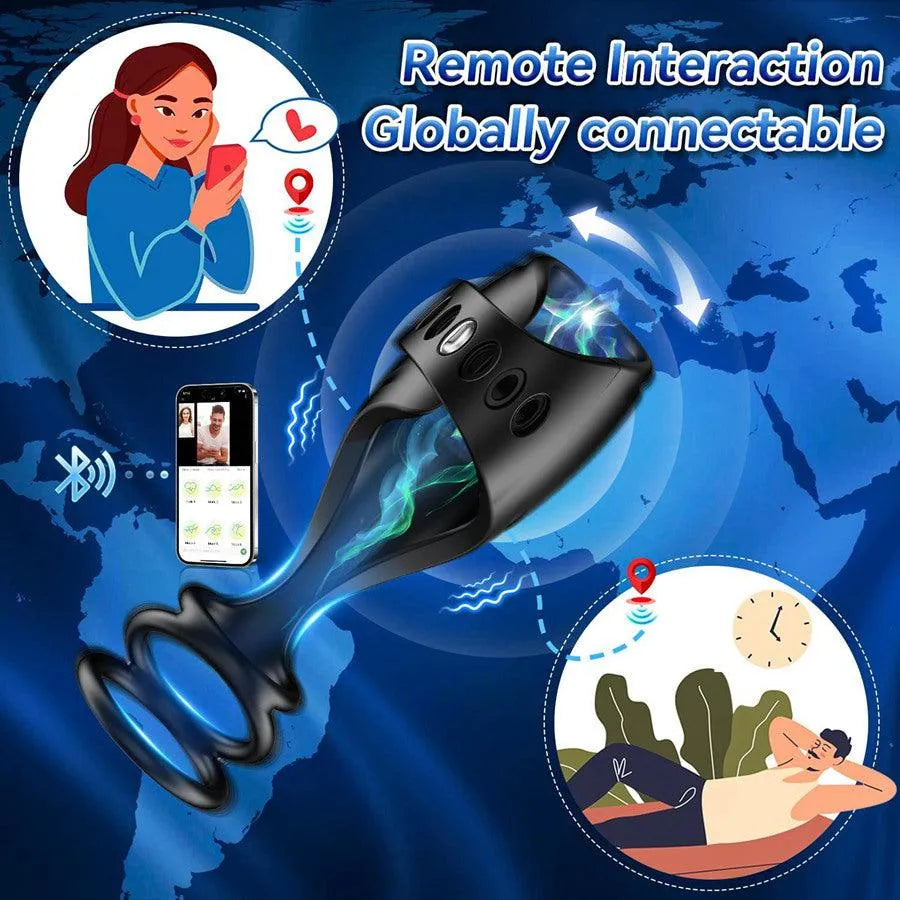 Penisvibrator mit Bluetooth-Fernbedienung Xinghaoya Penisvibrator mit Bluetooth-Fernbedienung Xinghaoya