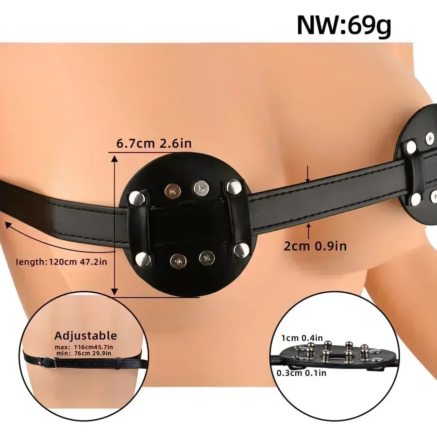 leather gear bdsm Leather Breast Mask BDSM Toy – Xinghaoya
