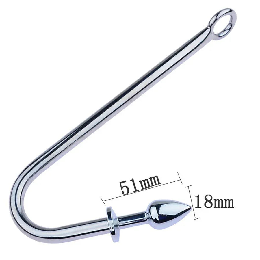 Detachable Metal Anal Hook with Butt Plug Xinghaoya Detachable Metal Anal Hook with Butt Plug Xinghaoya