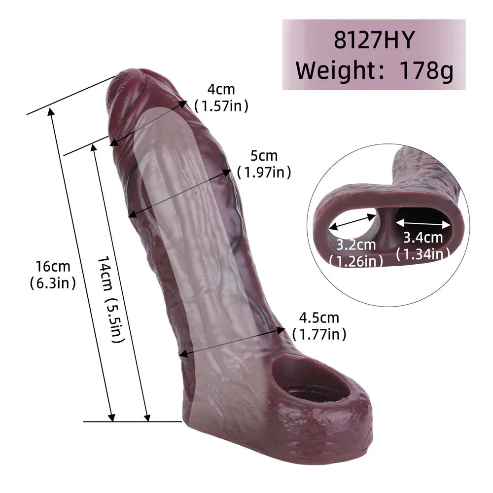 Xinghaoya realistische schwarze Penis-Hlle Xinghaoya realistische schwarze Penis-Hlle