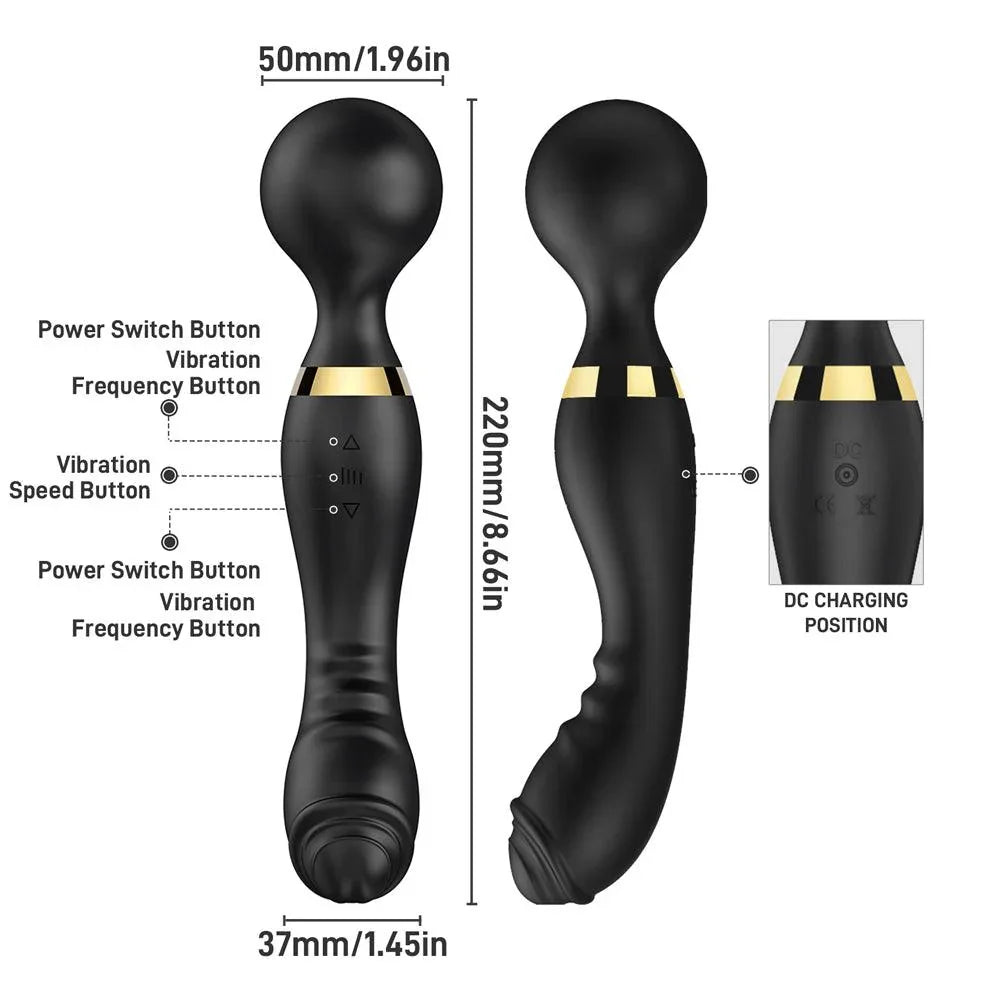 Double Head Wand Vibrator Intimate Toy for Women Xinghaoya Double Head Wand Vibrator Intimate Toy for Women Xinghaoya