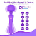 Double Heads Vibrating Wand Vibrator Sex Toys for Women - xinghaoya official store