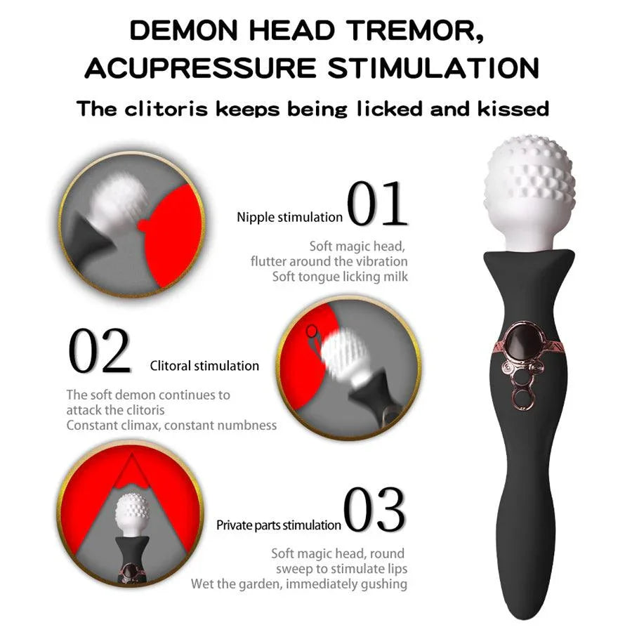 Dual Head Luxury Vibrating Wand Xinghaoya Dual Head Luxury Vibrating Wand Xinghaoya