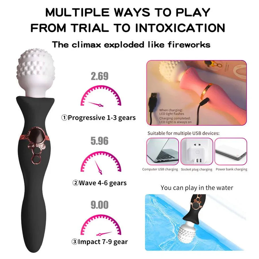 Dual Head Luxury Vibrating Wand Xinghaoya Dual Head Luxury Vibrating Wand Xinghaoya