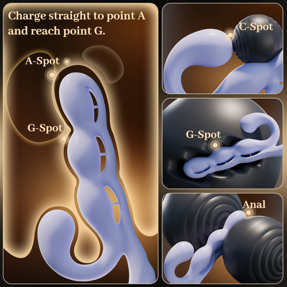 dual stimulation vibrator