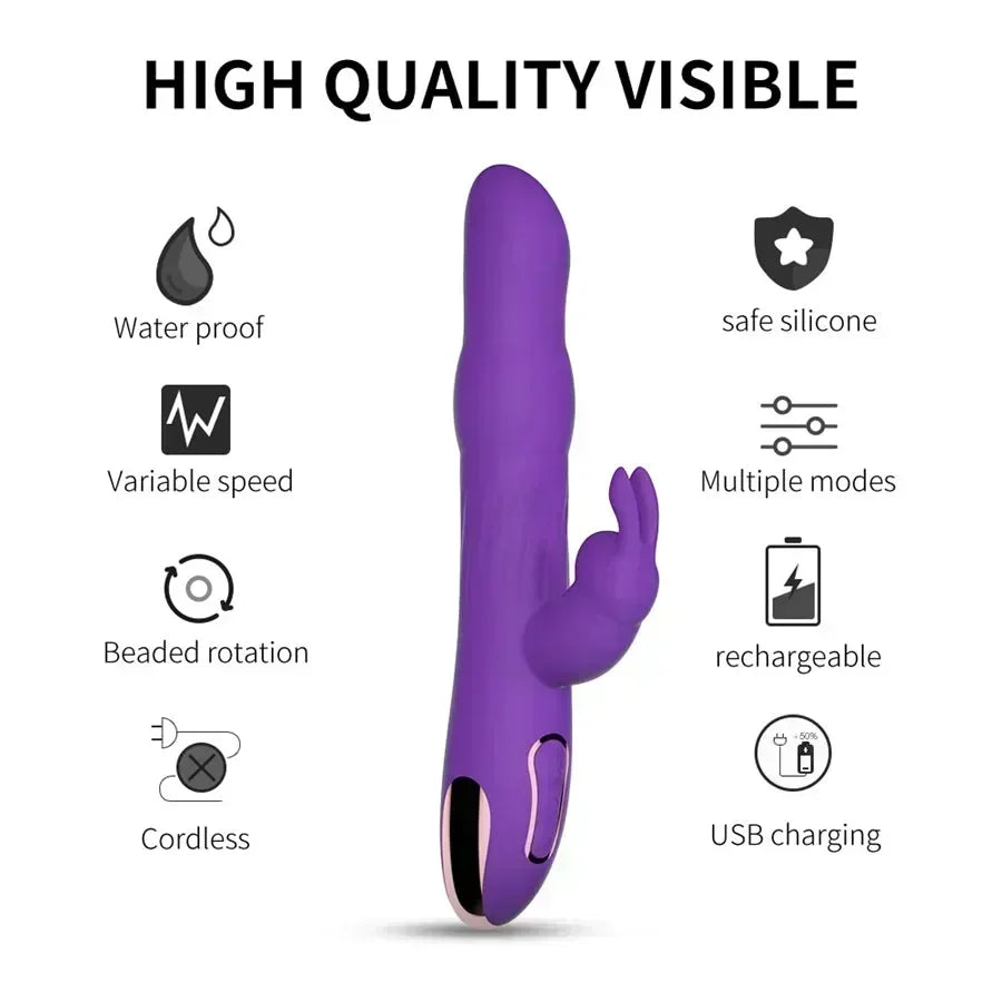 Xinghaoya Rotierender Perlen-Rabbit-Vibrator Xinghaoya Rotierender Perlen-Rabbit-Vibrator