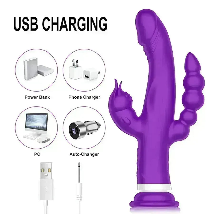 Triple Vibrator for Women Xinghaoya Triple Vibrator for Women Xinghaoya
