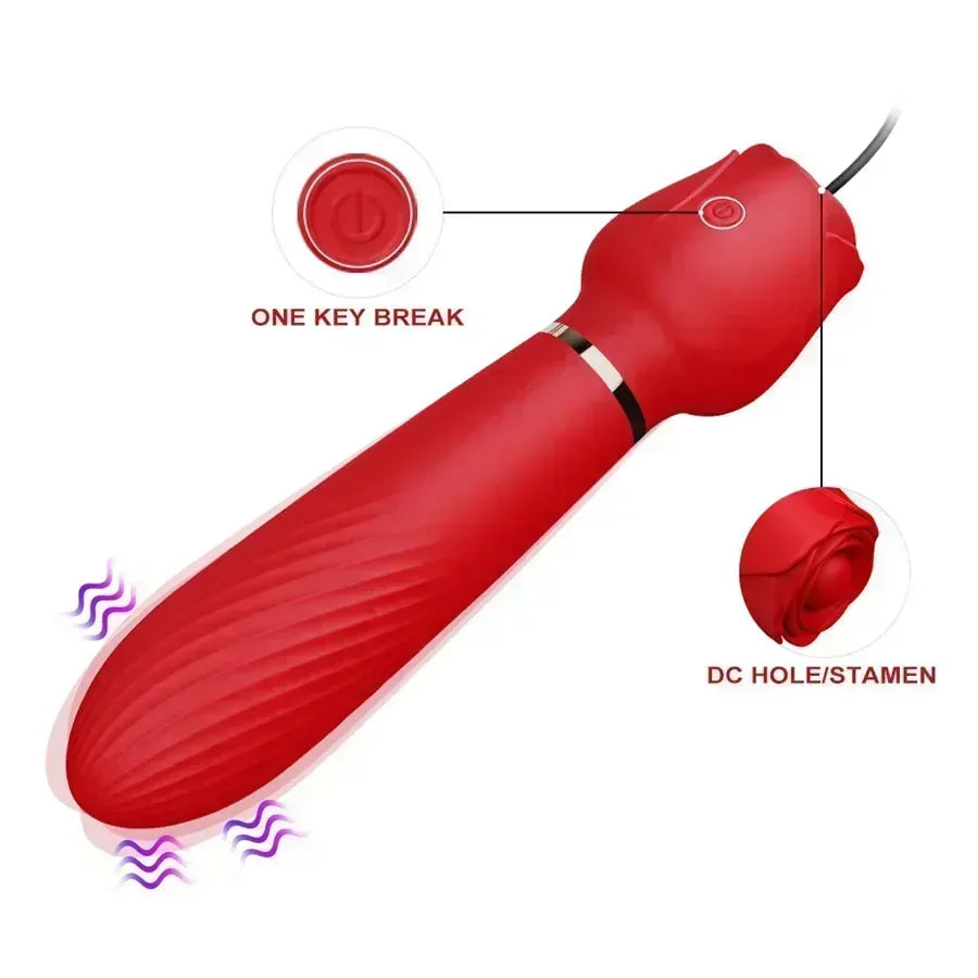 2-In-1 Rose Nipple Clamps Vibrator Xinghaoya 2-In-1 Rose Nipple Clamps Vibrator Xinghaoya