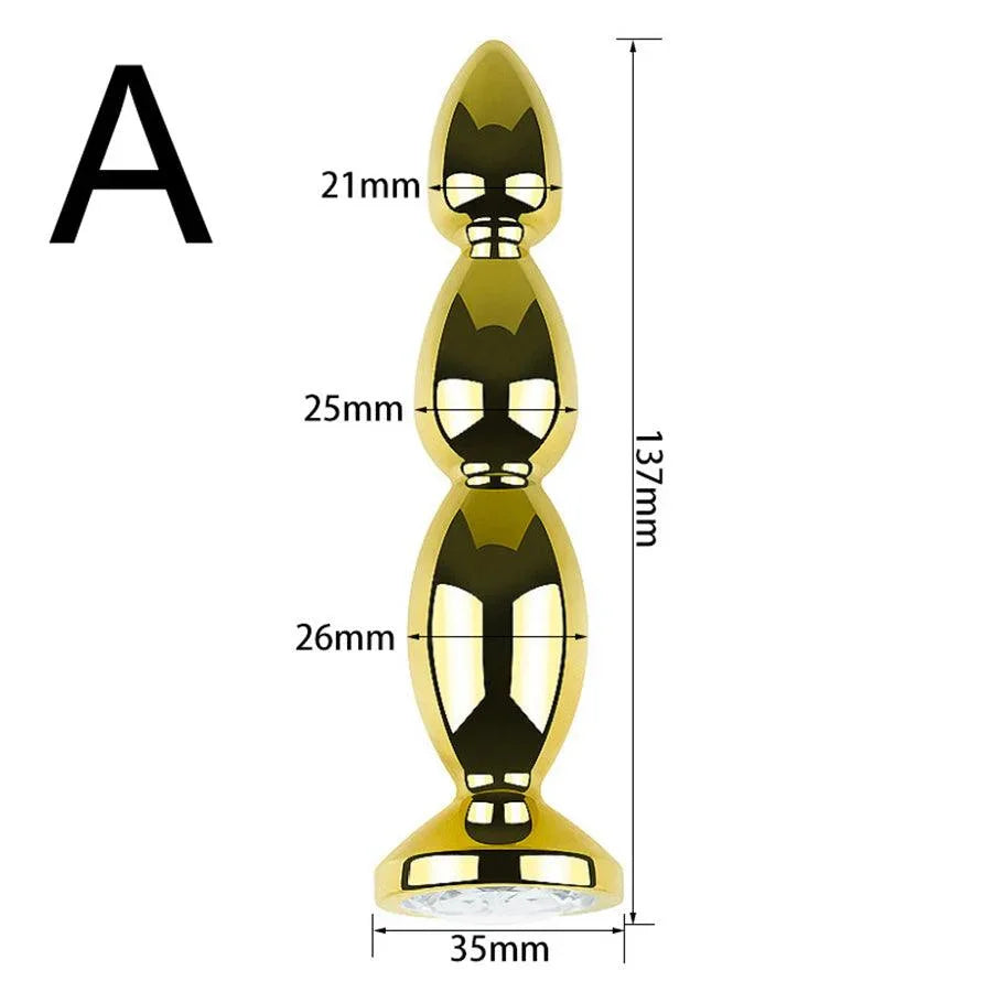 Gold Metal Anal Beads Intimate Toys Xinghaoya Gold Metal Anal Beads Intimate Toys Xinghaoya
