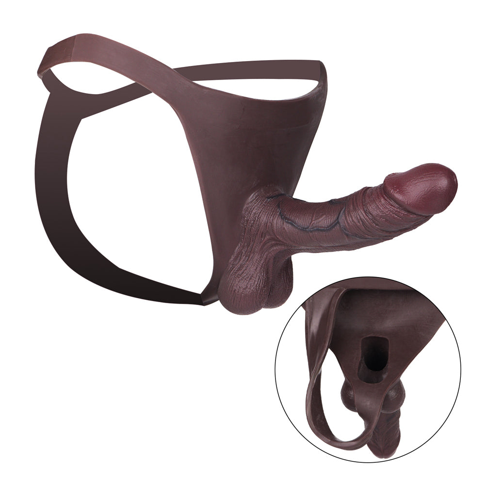 hollow strap on dildo