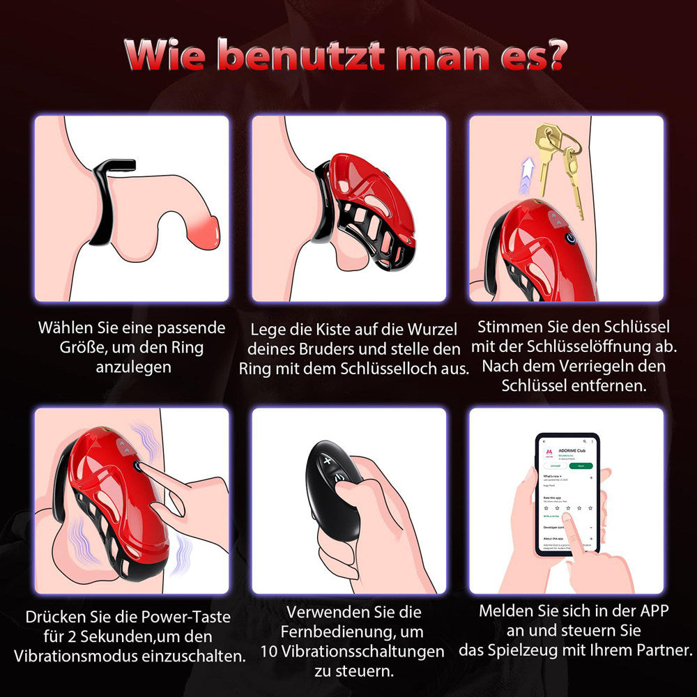 how to use chastity cage