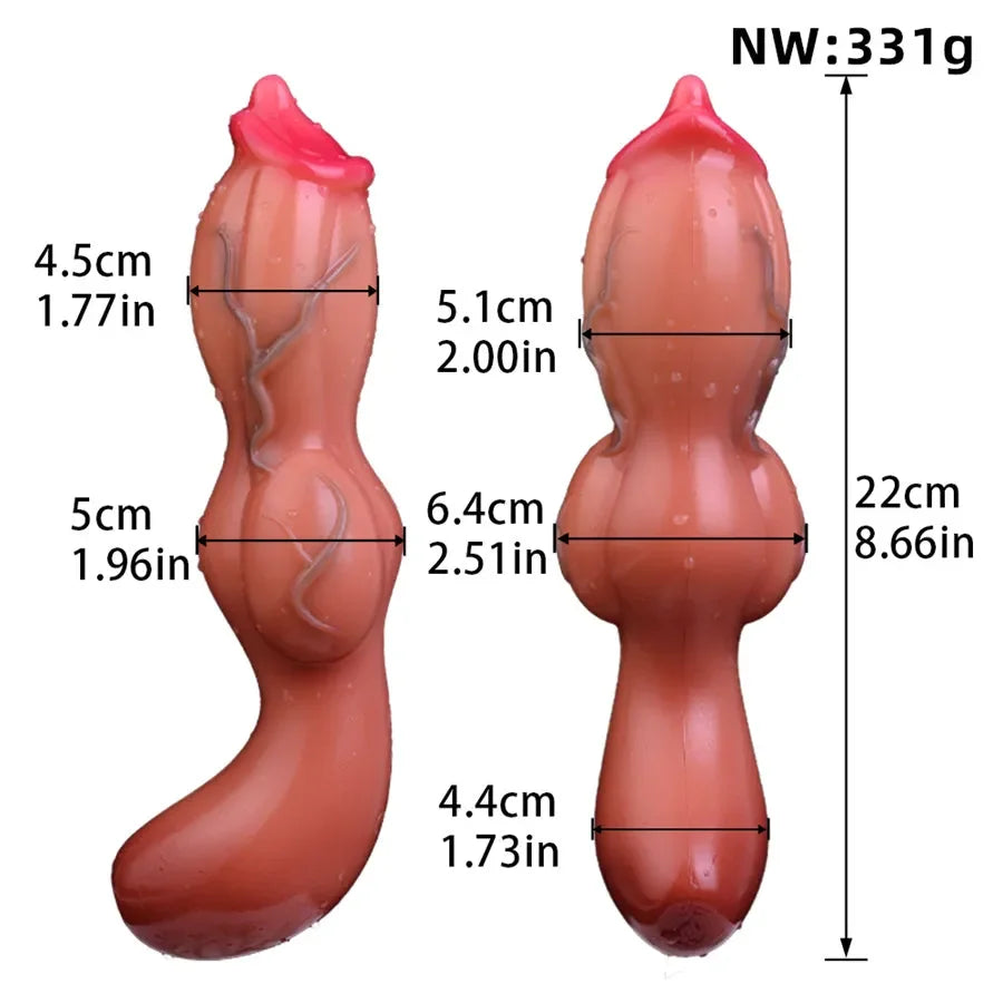 Soft Silicone Vibrating Knotted Dildo Xinghaoya Soft Silicone Vibrating Knotted Dildo Xinghaoya