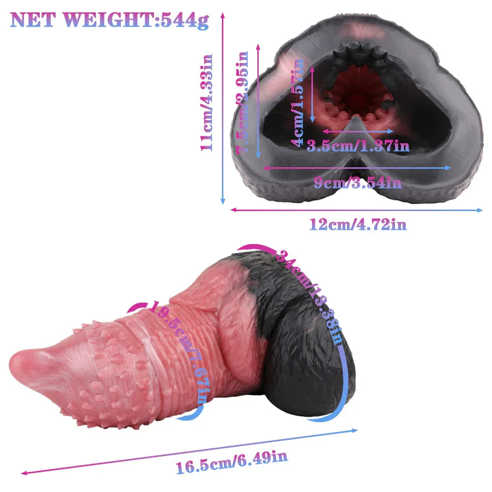 Silicone Tiger Penis Male Stroker  Xinghaoya