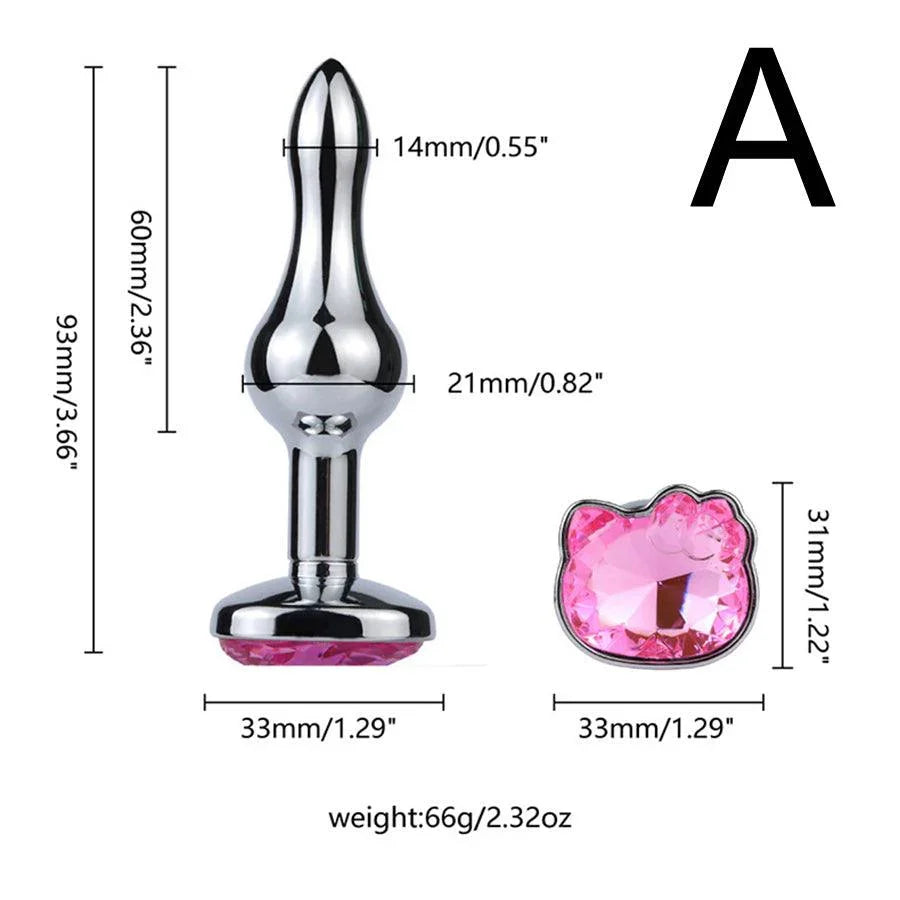 Metal Jewel Anal Butt Plug Toy Xinghaoya Metal Jewel Anal Butt Plug Toy Xinghaoya