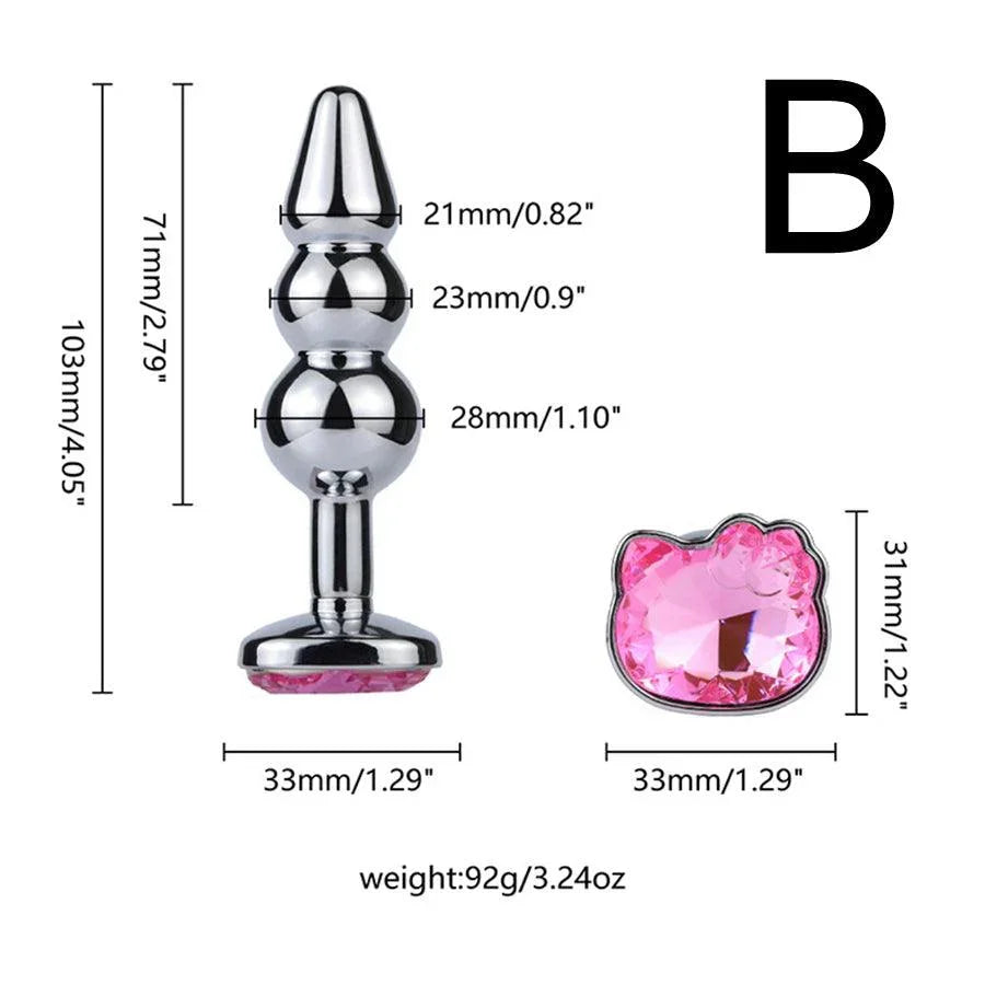 Metal Jewel Anal Butt Plug Toy Xinghaoya Metal Jewel Anal Butt Plug Toy Xinghaoya