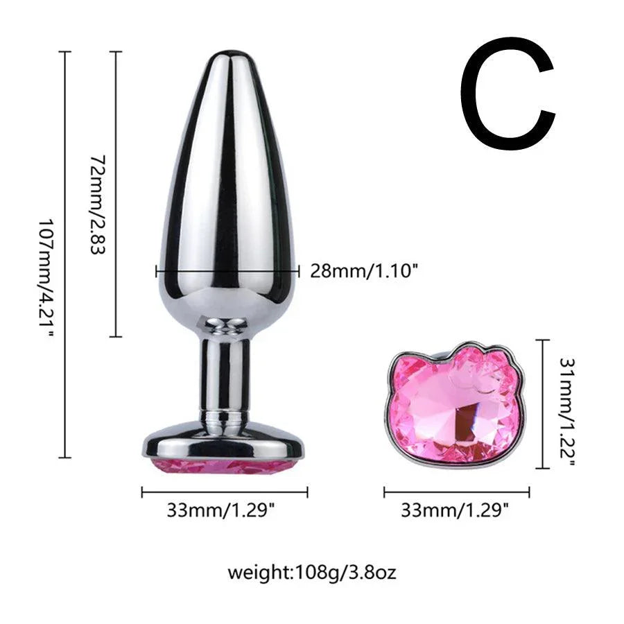 Metal Jewel Anal Butt Plug Toy Xinghaoya Metal Jewel Anal Butt Plug Toy Xinghaoya