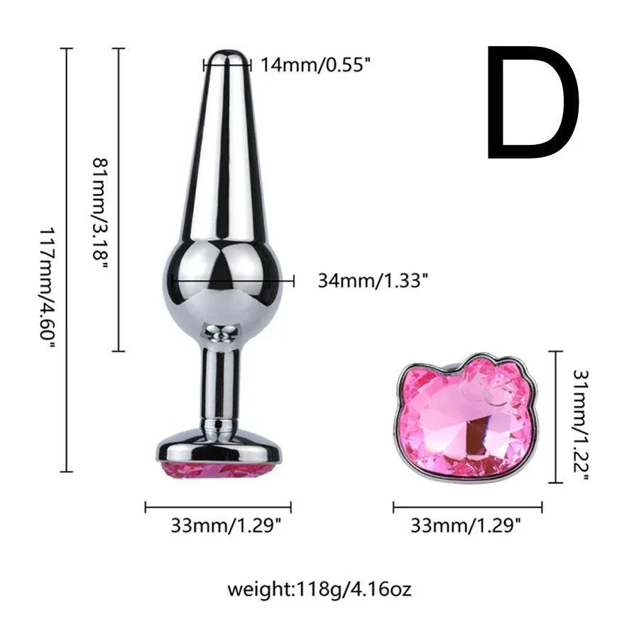 Metal Jewel Anal Butt Plug Toy Xinghaoya Metal Jewel Anal Butt Plug Toy Xinghaoya