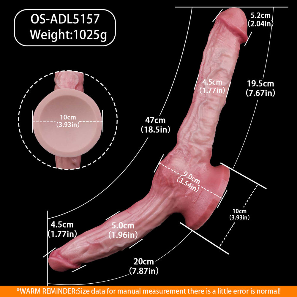 realistic double dildo
