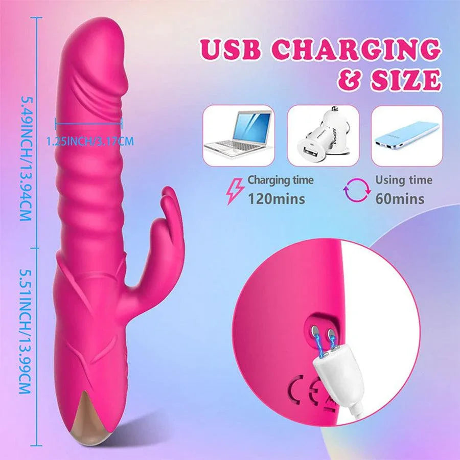 Vibromasseur lapin raliste mouvement de va-et-vient Jouet intime Xinghaoya Vibromasseur lapin raliste mouvement de va-et-vient Jouet intime Xinghaoya