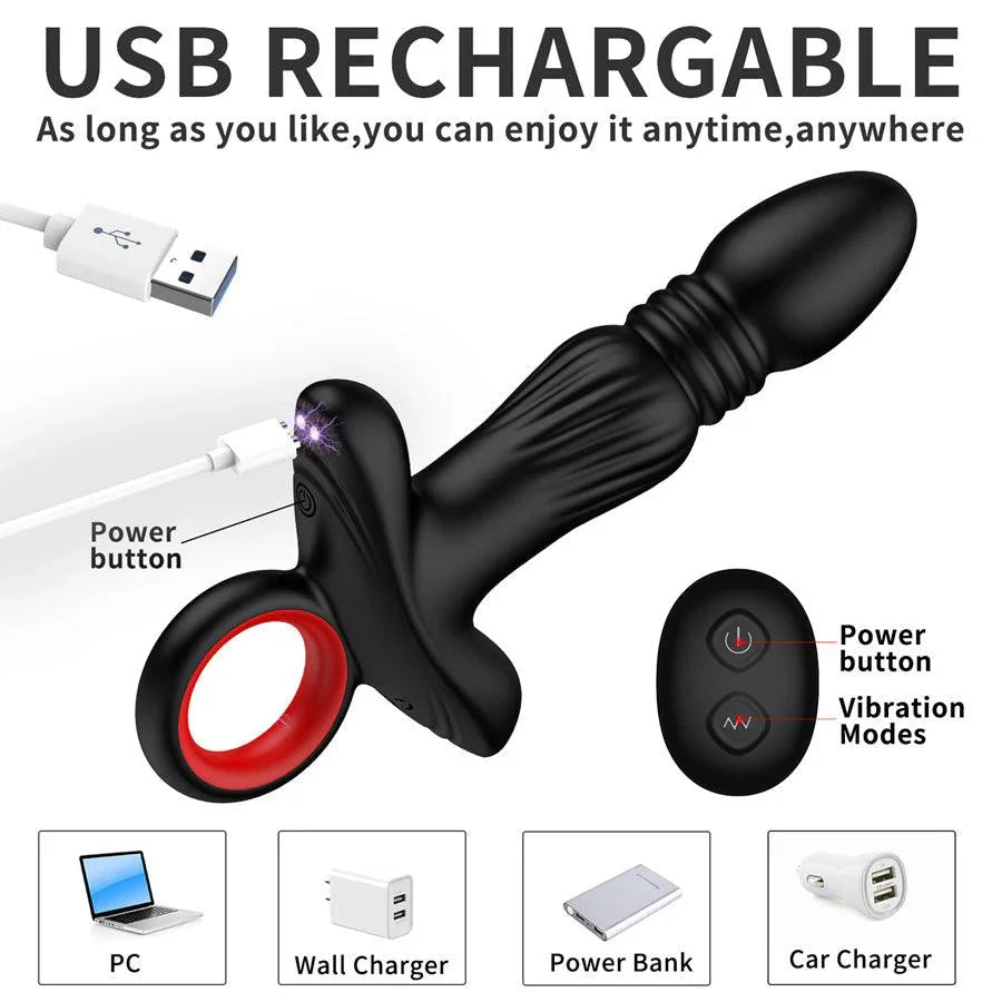 bluetooth vibrating butt plug Buy the Plug-ilicious 2 12-function Bluetooth Remote App-Controlled  Rechargeable Silicone Vibrating Anal Plug