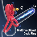 Remote Control Penis Cock Ring Vibrator Male Sex Toy - xinghaoya official store