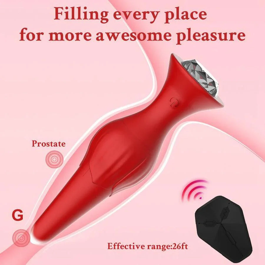 Remote Control Diamond Vibrating Butt Plug Xinghaoya Remote Control Diamond Vibrating Butt Plug Xinghaoya