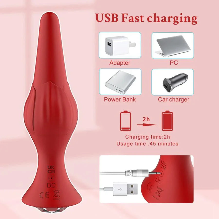 Remote Control Diamond Vibrating Butt Plug Xinghaoya Remote Control Diamond Vibrating Butt Plug Xinghaoya