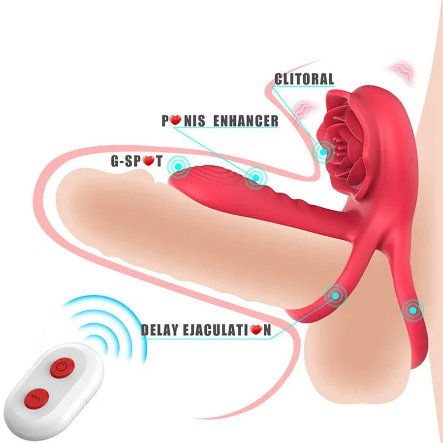 Remote Control Dual Stimulation Vibrating Penis Ring Xinghaoya Remote Control Dual Stimulation Vibrating Penis Ring Xinghaoya