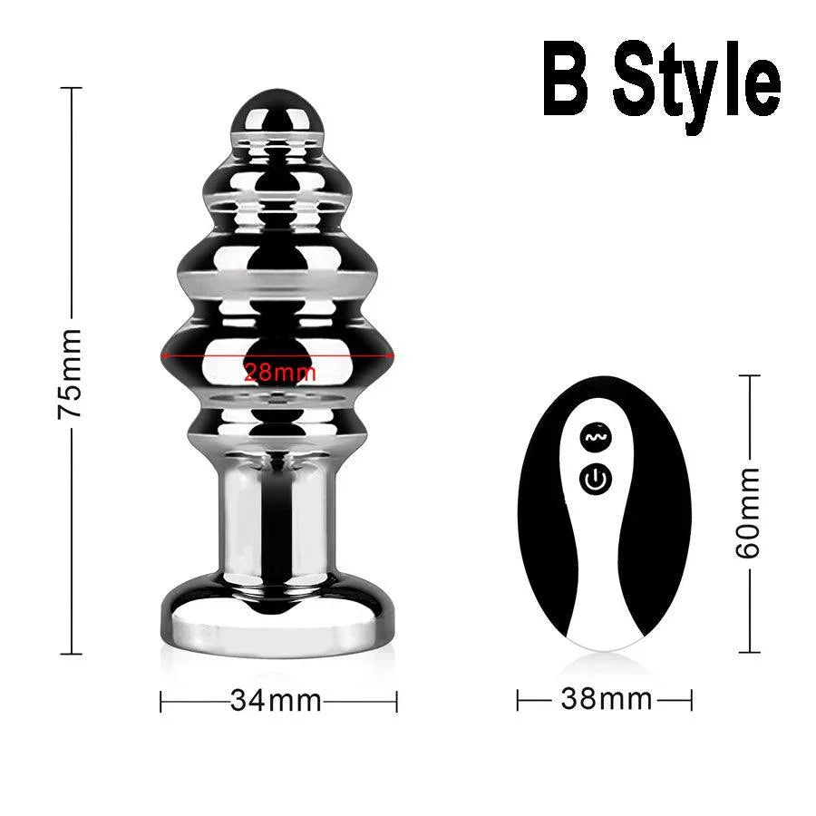 Remote Control Metal Vibrating Anal Butt Plug Xinghaoya Remote Control Metal Vibrating Anal Butt Plug Xinghaoya