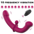 Remote Control Strapless Strap On Vibrator - xinghaoya official store