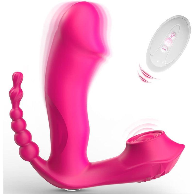 Remote Control Sucking Vibrating Panties Dildo Sex Toys for Women - xinghaoya official store