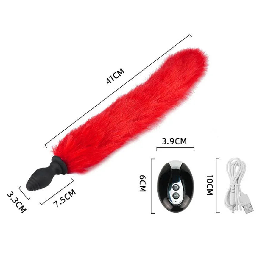 Plug Anal con Cola Vibratoria y Control Remoto Xinghaoya Plug Anal con Cola Vibratoria y Control Remoto Xinghaoya