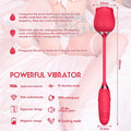 🔥🔥🔥3- in-1 Rose Vibrant Clit Sucker Sex Toy with Thrusting Vibrator - xinghaoya official store