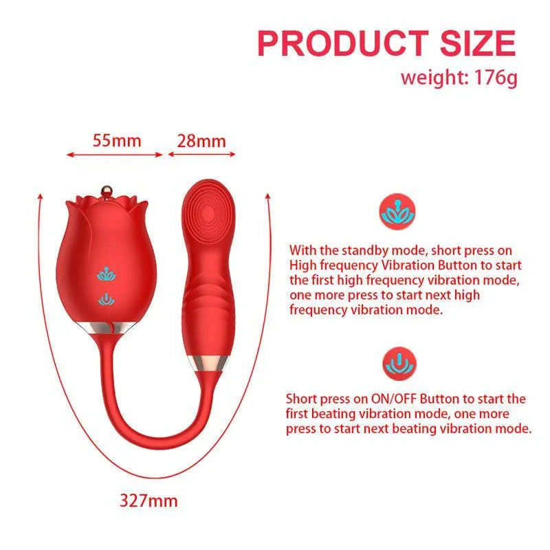 Rose Clit Vibrator Intimate Toy for Women Xinghaoya Rose Clit Vibrator Intimate Toy for Women Xinghaoya