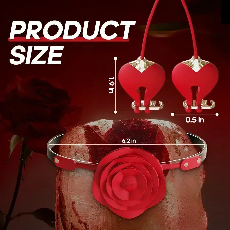 2 In 1 Rose Ball Gag Nipple Clamps Xinghaoya 2 In 1 Rose Ball Gag Nipple Clamps Xinghaoya