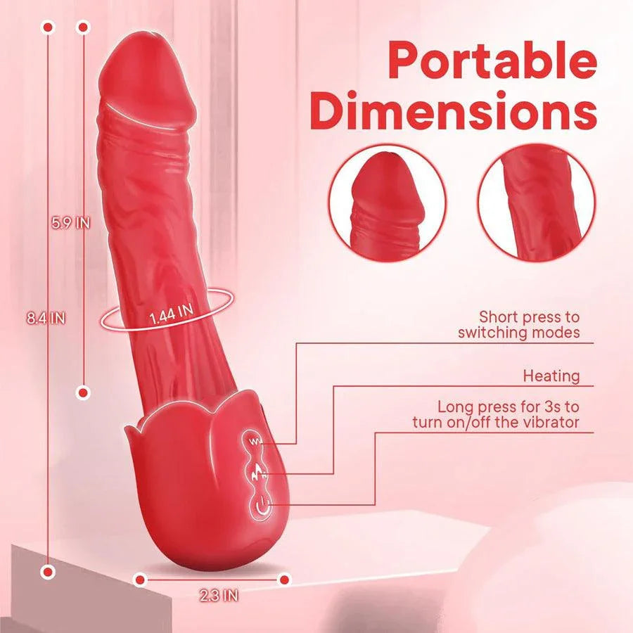 Intelligenter, beheizter Rose-Dildo-Vibrator Xinghaoya Intelligenter, beheizter Rose-Dildo-Vibrator Xinghaoya