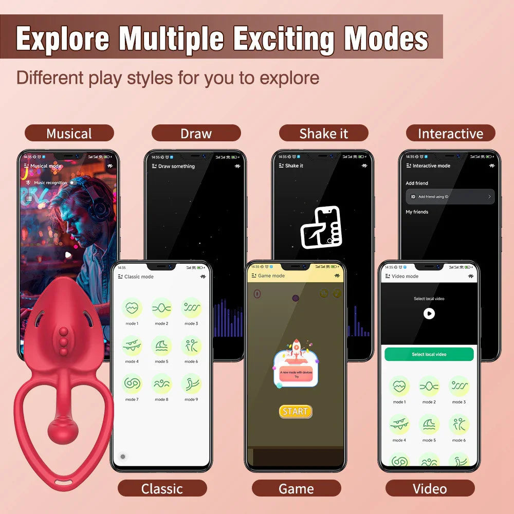 Smart APP Controlled Couples Vibrator Xinghaoya Smart APP Controlled Couples Vibrator Xinghaoya