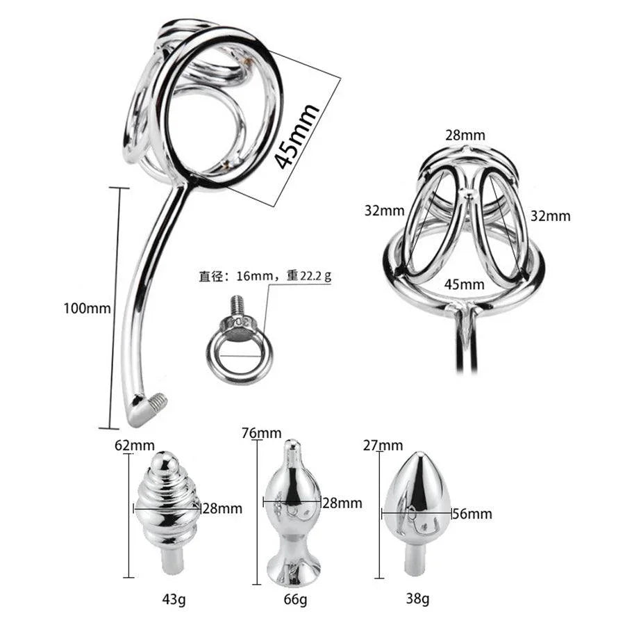 Stainless Steel Combination Male Anal Hook Xinghaoya Stainless Steel Combination Male Anal Hook Xinghaoya