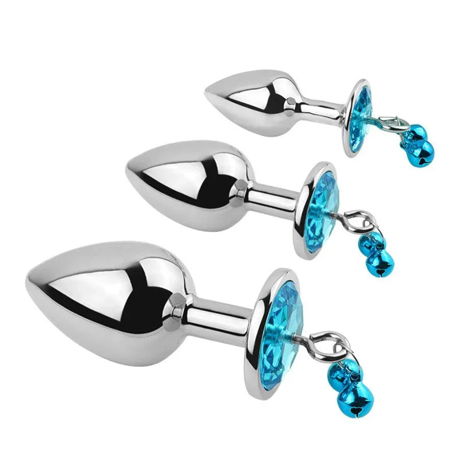 Stainless Steel Metal Butt Plugs with Bell Xinghaoya Stainless Steel Metal Butt Plugs with Bell Xinghaoya