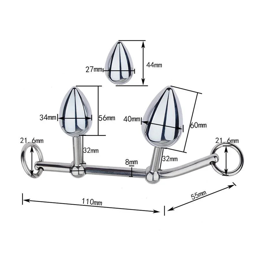 Detachable Metal Anal Hook Kinky Intimate Toys Xinghaoya Detachable Metal Anal Hook Kinky Intimate Toys Xinghaoya