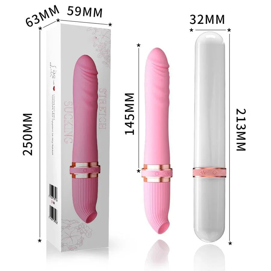 Thrusting Dildo Vibrator With Clit Sucker Xinghaoya Thrusting Dildo Vibrator With Clit Sucker Xinghaoya