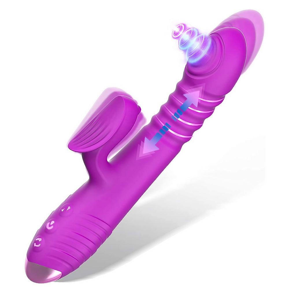 Thrusting Rabbit Vibrator Sexual Toy for Women - xinghaoya official store