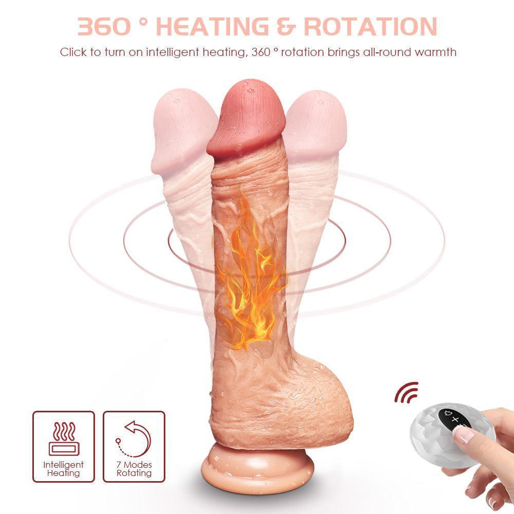 Remote Control Thrusting Swing Suction Cup Dildo Vibrator - xinghaoya official store